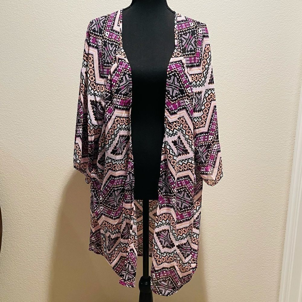 EUC Express Semi Sheer Cover Blouse